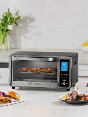 Gourmia 6-Qt Digital Window Air Fryer with 12 Presets & Guided Cooking Black