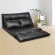 Foldable PU Leather Leisure Floor Sofa Bed with 2 Pillows