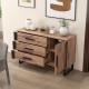 Sideboard Buffet Cabinet Credenza Storage Cabinet with 3 Drawers