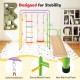 Metal Indoor Jungle Gym 8-in-1 Climbing Playset with Monkey Bars