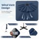 11 FT Outdoor Patio Umbrella with 360° Rotation and Adjustable Tilt