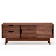 TV Console Cabinet with Drawers and Sliding Doors for TVs Up to 60 Inch