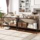Narrow Console Table 2-Tier Entryway Table with Storage