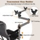 360° Swivel Portable Hunting Chair with Adjustable Legs and Armrests