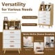 4-Drawer Dresser with 2 Anti-Tipping Kits for Bedroom
