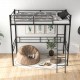 Metal Twin Bed Frame Single High Loft Bed