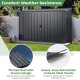 6.3 x 2.8 FT Metal Outdoor Storage Shed Rustproof Steel Tool Shed with Lockable Door