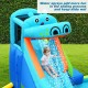 Hippo Inflatable Water Slide Bounce House with 740W Blower