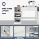 Sewing Craft Table Home Office Computer Desk with Storage Shelves and Drawer