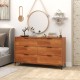6-Drawer Dresser with Interlock System for Bedroom Living Room