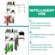 3 to 6 Feet Wall-Mounted Closet System Organizer Kit with Hang Rod