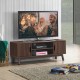50 Inch Wood Media TV Stand with Storage Shelf