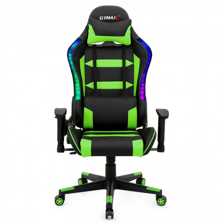 RGB Gaming Chair with LED Lights and Remote