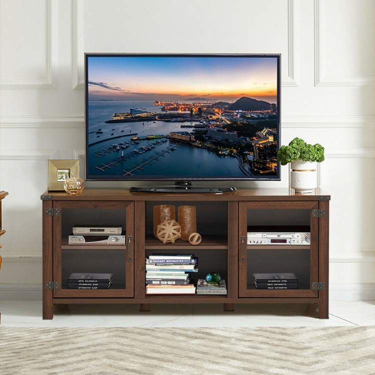 TV Stand Entertainment Center for TVs up to 65 Inch with Storage Cabinets
