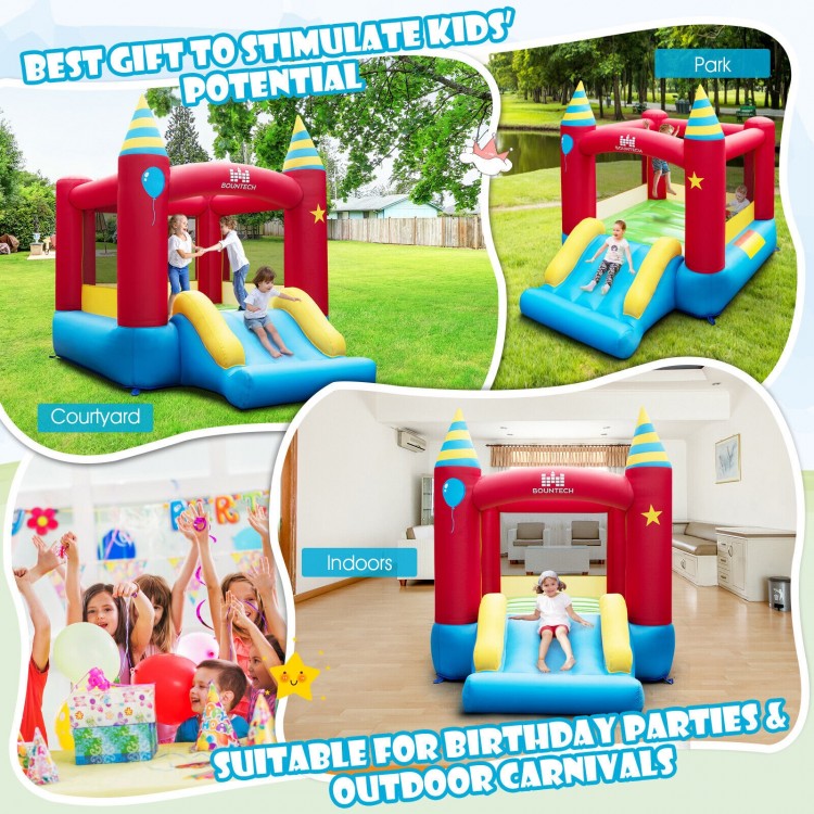Kids Inflatable Bounce Castle Excluded Blower