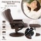 360°Swivel Massage Recliner Chair with Ottoman