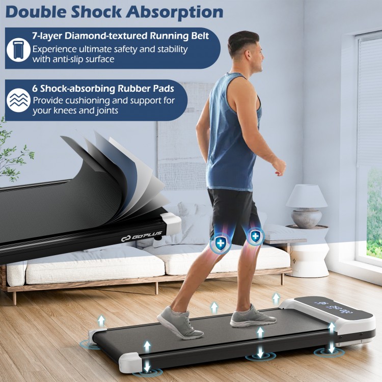 2.5HP Under Desk Treadmill with Remote Control and 3 Countdown Modes