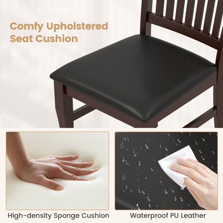 Dining Chairs Set of 2 Kitchen Side Chairs Mid-century Armless Dinette Chairs