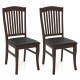 Dining Chairs Set of 2 Kitchen Side Chairs Mid-century Armless Dinette Chairs