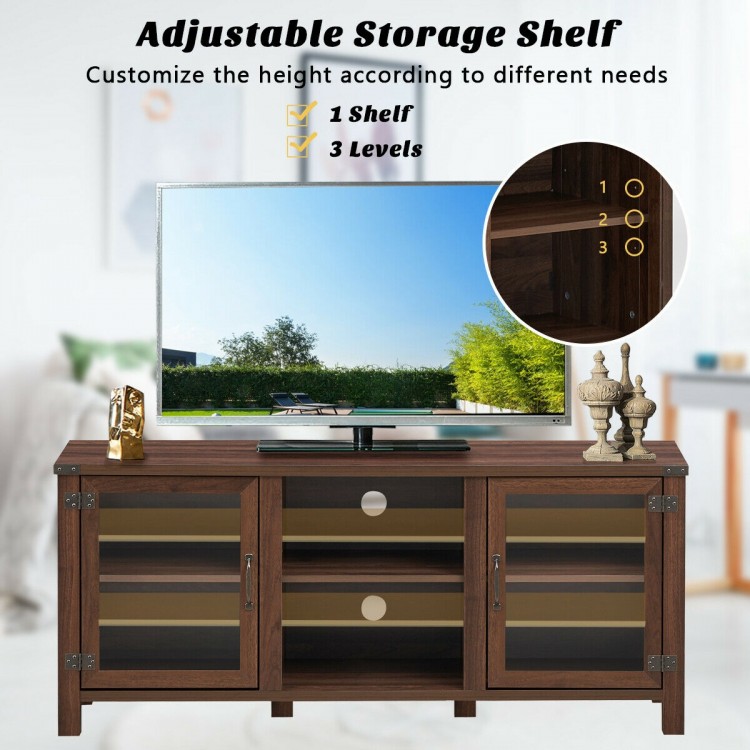 TV Stand Entertainment Center for TVs up to 65 Inch with Storage Cabinets