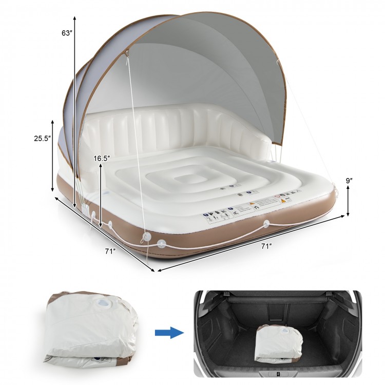 Inflatable Pool Float Lounge Swimming Raft