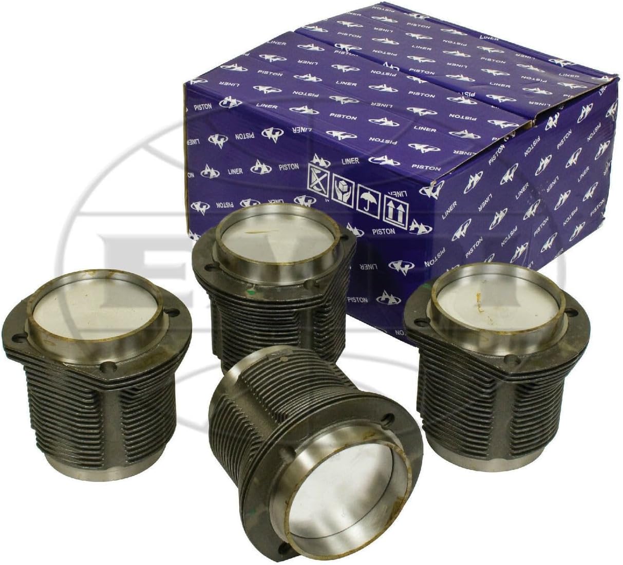 AA Brand 85.5mm x 69mm Cast Piston & Cylinder Kit for 1600cc Aircooled VW Engines – Compatible with Dune Buggy