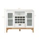 Wood Wine Storage Cabinet with Sideboard and Console
