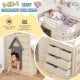 3-In-1 Twin Loft Bed with Slide Ladder Drawers for Kids Teens