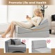 4-in-1 Convertible Folding Sofa Bed with High-Density Foam