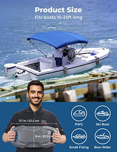 KEMIMOTO Boat Dock Bumpers 2 Pack – Durable Foam Fenders with Reinforced Ropes for 15-25 ft Boats