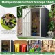 4 x 3 FT Metal Outdoor Storage Shed with Lockable Door