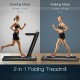 2-in-1 Folding Walking Pad Treadmill with Dual LED Display