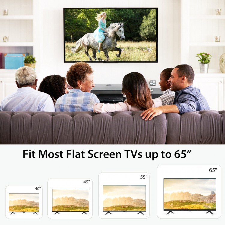 55 Inch Floating TV Stand with Power Outlet