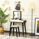 Vanity Table Set with Flip Top Mirror and Padded Stool