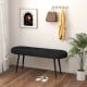 47 Inch Upholstered Entryway Bench with Heavy-duty Metal Frame