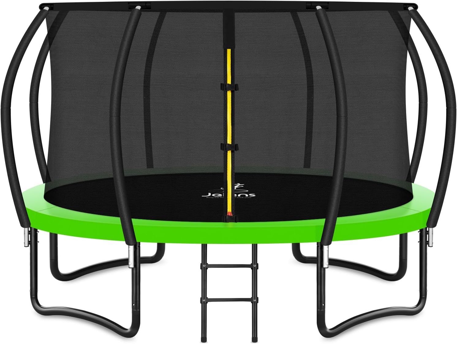 Trampoline 8FT 10FT 12FT 14FT 16FT, Recreational Trampolines with Enclosure Net and Ladder, Outdoor Anti-Rust Trampolines for Kids and Adults, ASTM Approved