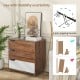 Rustic Farmhouse Wooden Storage Dresser for Bedroom Living Room