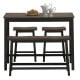 4 pcs Solid Wood Counter Height Dining Table Set