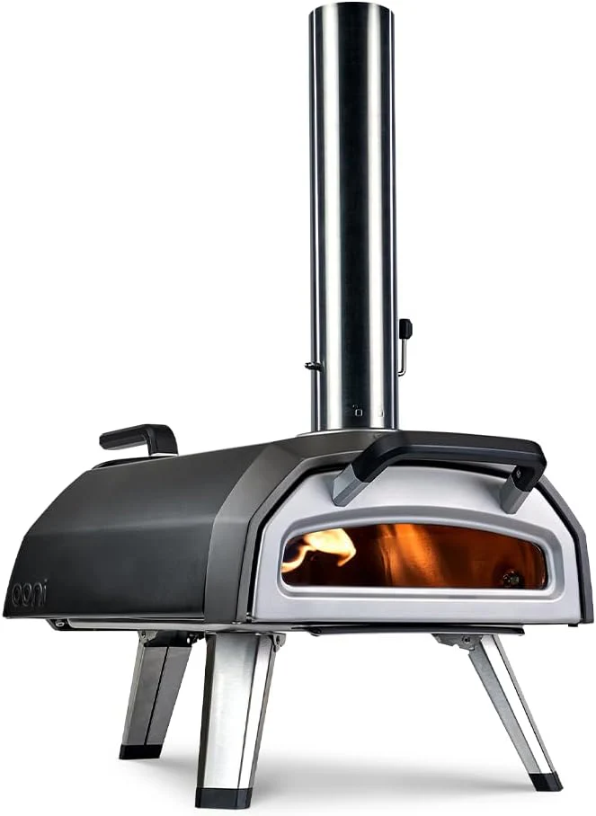 Ooni Karu 12 Multi-Fuel Outdoor Pizza Oven – 12 Inch Pizzas in 60 Seconds - Portable Wood and Gas Fired Pizza Oven with Pizza Stone, Dual Fuel Ooni Pizza Oven