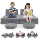 6 Pieces Modular Kids Play Couch Set with Washable Covers for Living Room Playroom
