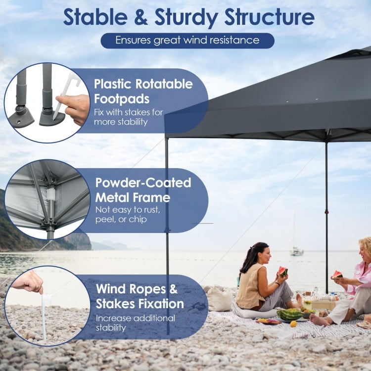 10 x 10 Feet Foldable Outdoor Instant Pop-up Canopy with Carry Bag