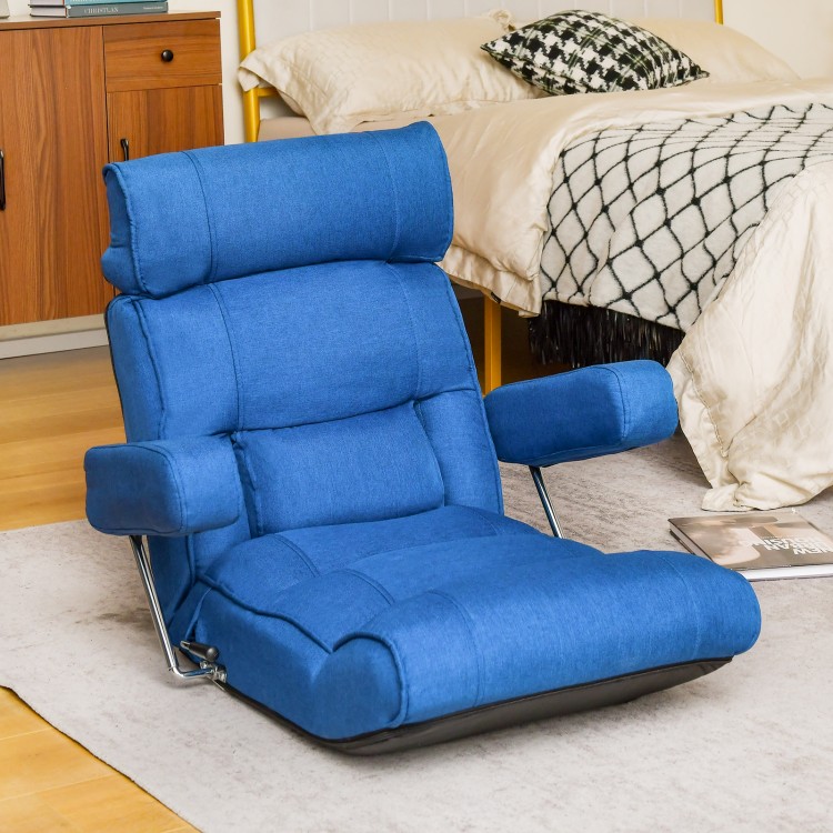 Adjustable Folding Sofa Chair with 6 Position Stepless Back