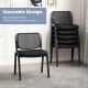 Set of 5 Stackable Conference Chairs with Mesh Back