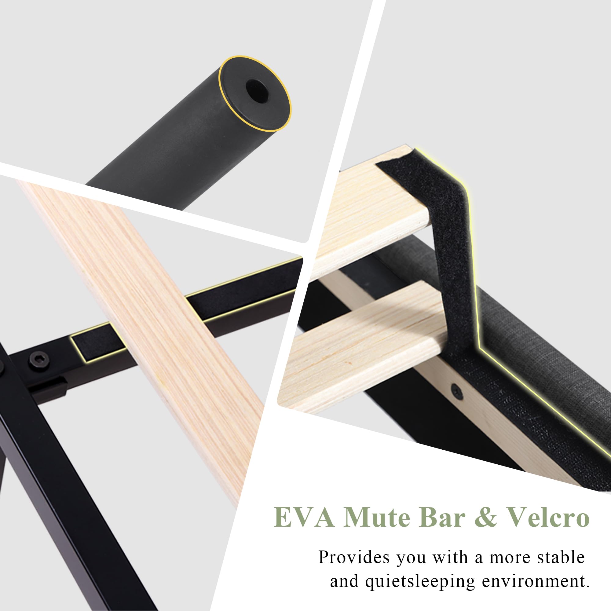 Feonase Full Size Bed Frame with Upholstered Wingback Headboard, Platform Bed and Heavy Duty Wooden Slats Support, Easy Assembly, Noise-Free, No Box Spring Needed, Dark Gray