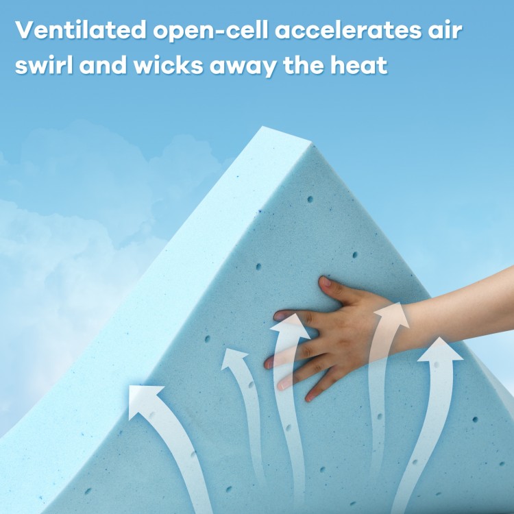 3 Inch Gel-Infused Cooling Mattress Topper