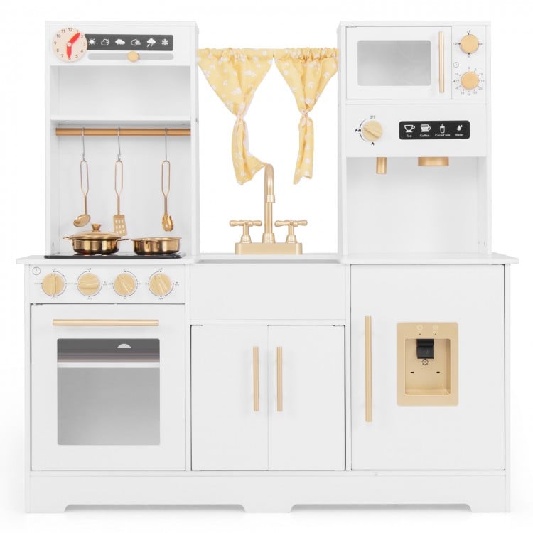 Pretend Play Kitchen for Kids with Coffee Maker