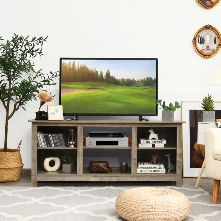 58 Inch 2-Tier TV Stand Entertainment Media Console Center