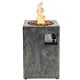 16 Feet Square Outdoor Propane Fire Pit with Lava Rocks Waterproof Cover 30,000 BTU