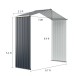 Outdoor Storage Shed Extension Kit for 7/9.1/11.2 Feet Shed Width