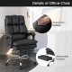Ergonomic Adjustable Swivel Office Chair with Retractable Footrest
